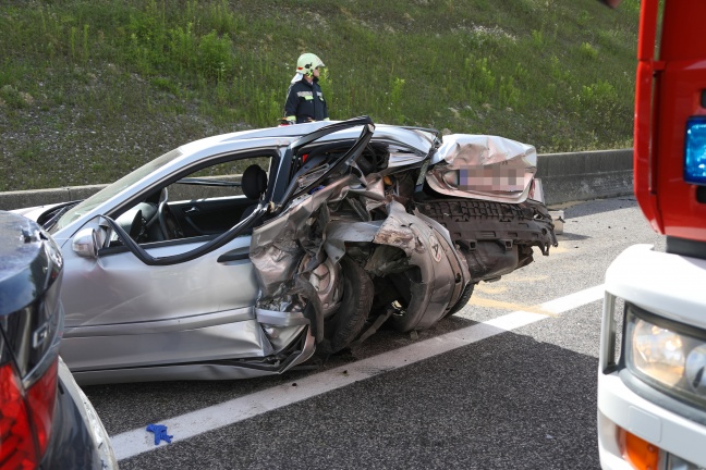 Schwerer Verkehrsunfall auf der Innkreisautobahn bei Steinhaus