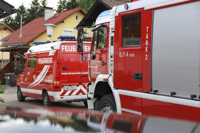 Brand eines Wschetrockners im Keller eines Hauses in Laakirchen fordert einen Verletzten