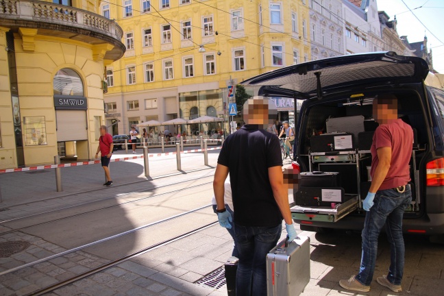 Alarmfahndung nach Raubüberfall auf Juwelier in Linz-Innere Stadt