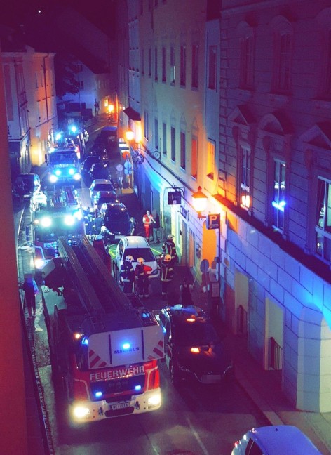 Brand in einem Lokal in Wels-Innenstadt