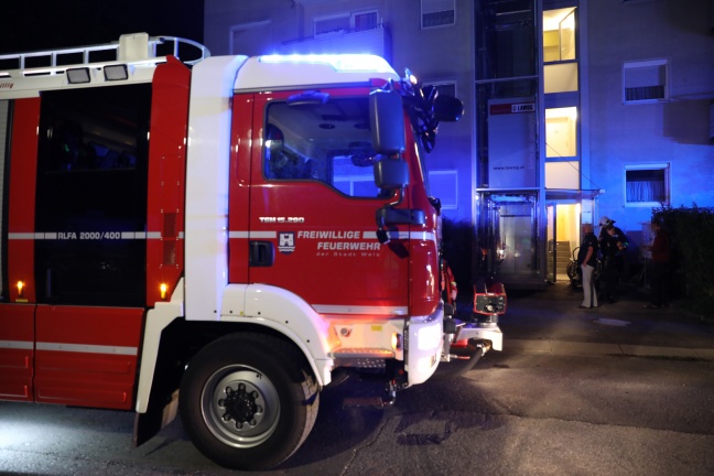 Kleinbrand in Wohnung in Wels-Vogelweide sorgt für Einsatz der Feuerwehr