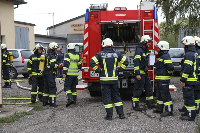 Brand im Heizraum eines Hauses in Holzhausen sorgt für Einsatz der Feuerwehr