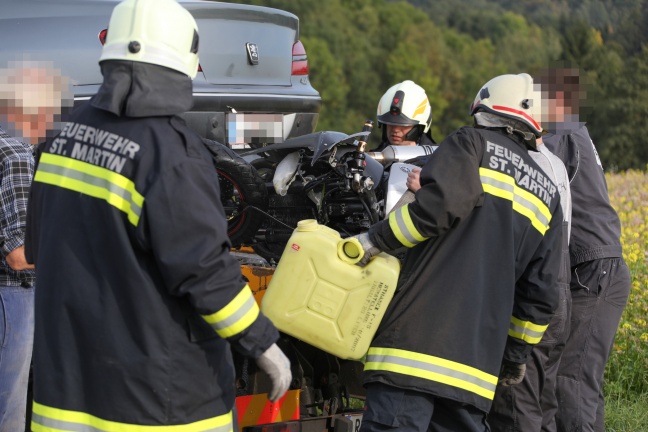 Motorradlenker bei Verkehrsunfall in St. Martin im Mhlkreis schwer verletzt