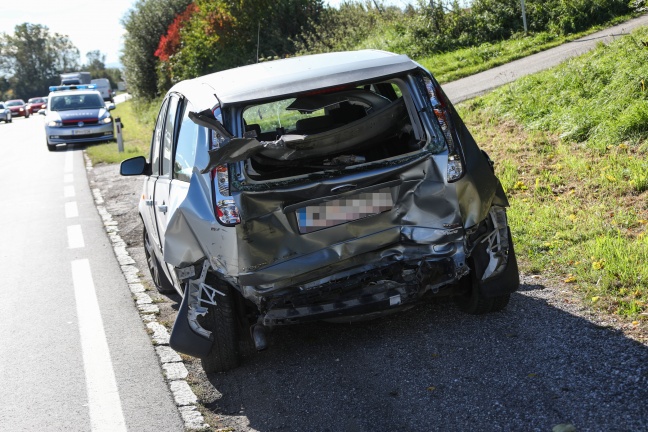 Verkehrsunfall auf der Pyhrnpass Straße in Thalheim bei Wels