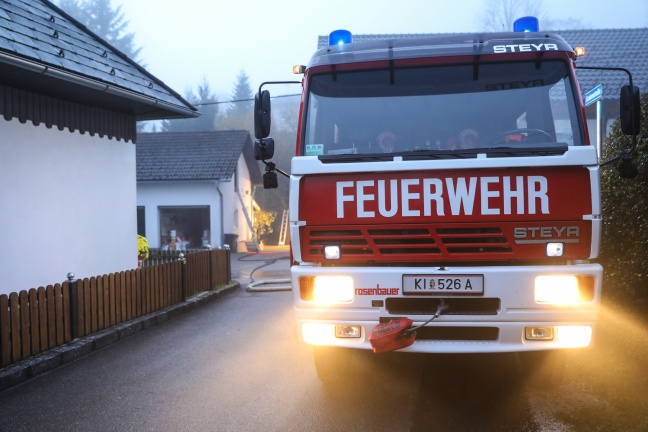 Brand einer Selche in Inzersdorf im Kremstal