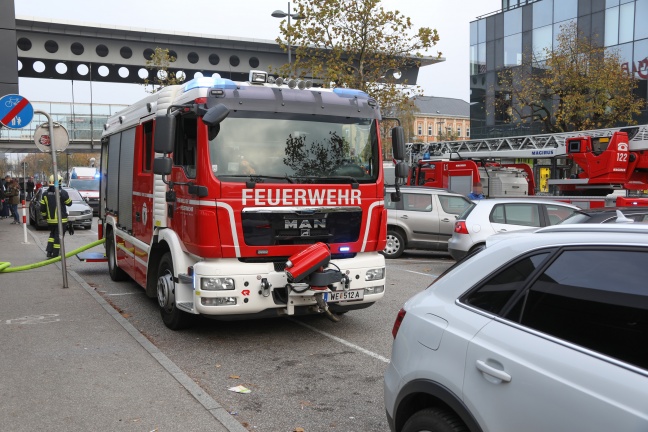 Brand eines Railjet-Waggons am Welser Hauptbahnhof