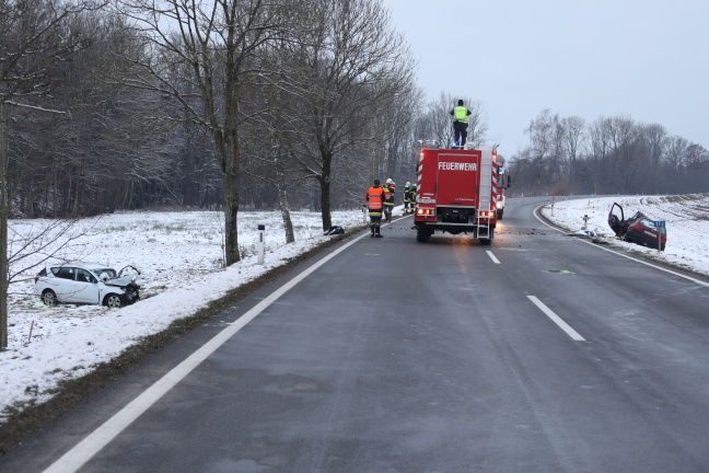 Tödlicher Verkehrsunfall auf der Rieder Straße bei St. Marienkirchen am Hausruck