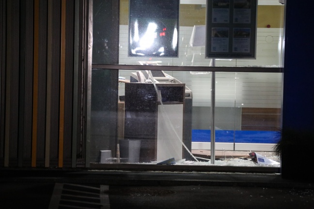 Nächtlicher Bankomatcoup in einer Bankfiliale in Buchkirchen