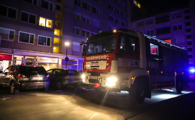 Einsatz durch verbranntes Kochgut im Backrohr einer Wohnung in Thalheim bei Wels