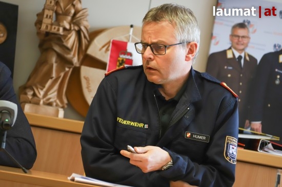 Franz Humer, Kommandant der Feuerwehr Wels
