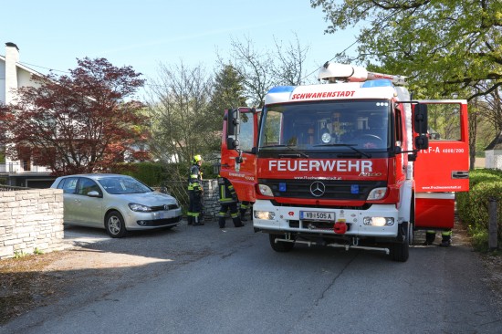 Brand in einem Haus in Schwanenstadt rasch gelscht