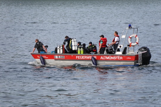 Boot im Traunsee bei Traunkirchen gesunken