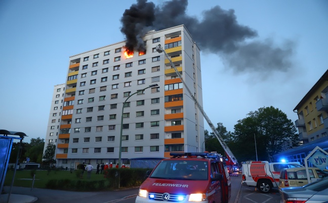 Ein Todesopfer bei Wohnungsbrand in Wels-Lichtenegg