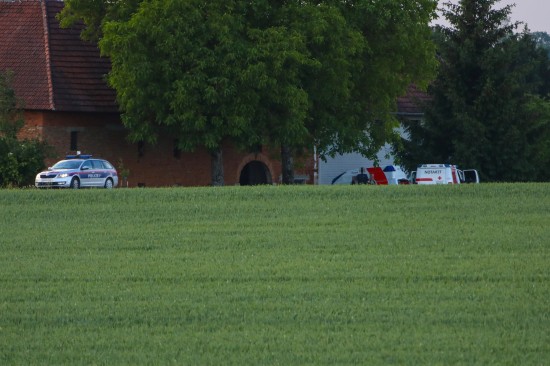 Notarzteinsatz nach Unfall mit Bagger in St. Marien