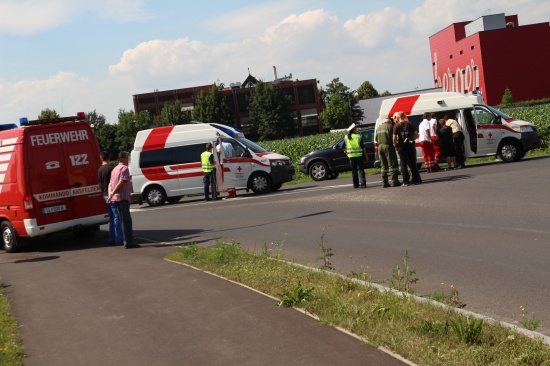 Verkehrsunfall im Kreuzungsbereich in Ansfelden