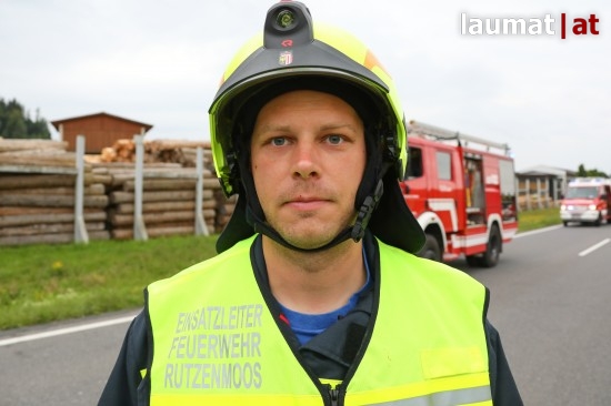 Florian Riedl, Einsatzleiter Feuerwehr Rutzenmoos