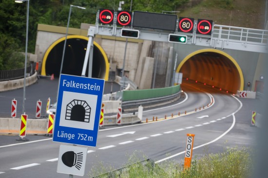 Tödlicher Motorradunfall auf der Pyhrnautobahn im Tunnel Falkenstein bei St. Pankraz