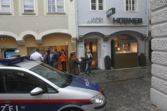 Bewaffneter Raubüberfall auf Juwelier in Welser Innenstadt