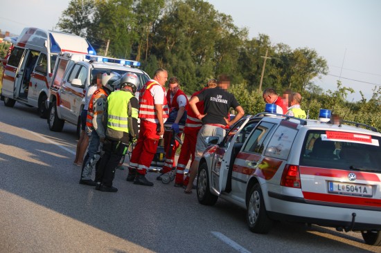 Drei teils Schwerverletzte bei Radrennen in Buchkirchen