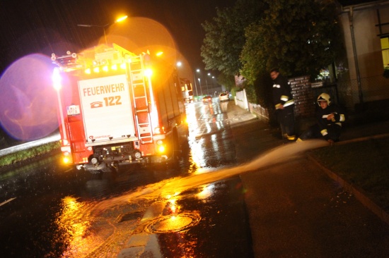 Heftiger Starkregen nach Unwetter forderte erneut die Einsatzkräfte der Feuerwehren