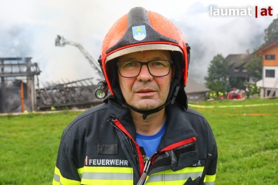 Helmut Kniewasser, Feuerwehr Hinterstoder