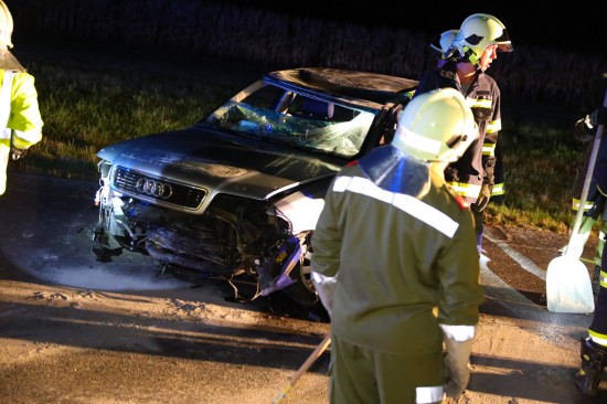 Autoberschlag in Pichl bei Wels endet glimpflich