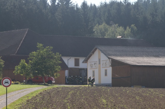Brandeinsatz in einem Bauernhof in Steinerkirchen an der Traun