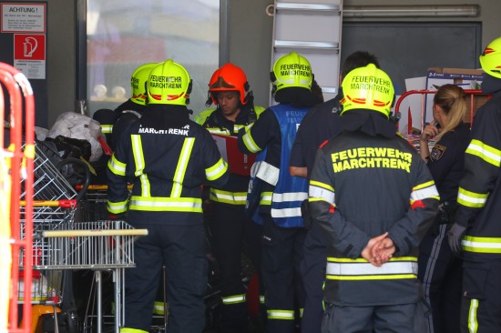 CO-Alarm nach technischem Defekt bei Supermarktfiliale in Marchtrenk