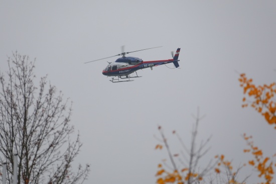 Einsatz von Polizei samt Hubschrauber bei Personensuche in Marchtrenk sorgte f�r Aufsehen