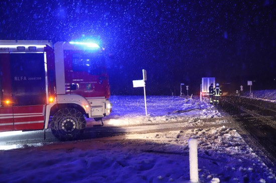 Starker Schneefall sorgt für zahlreiche Einsätze in Oberösterreich