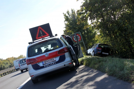 Unfall auf Mühlkreisautobahn in Linz endete glimpflich