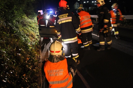 Ein Verletzter bei Verkehrsunfall in Thalheim bei Wels