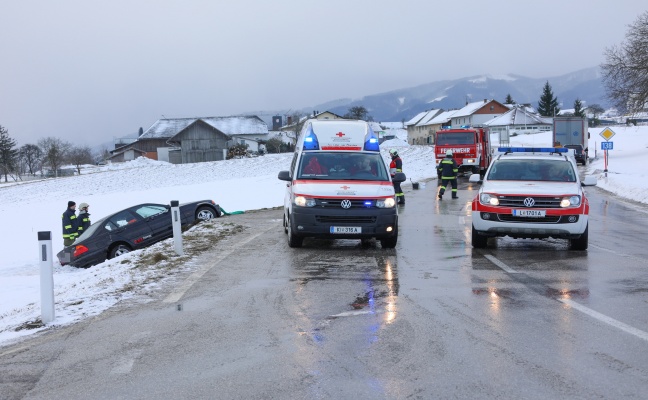 Schwerer Verkehrsunfall auf Pyhrnpass Straße in Wartberg an der Krems