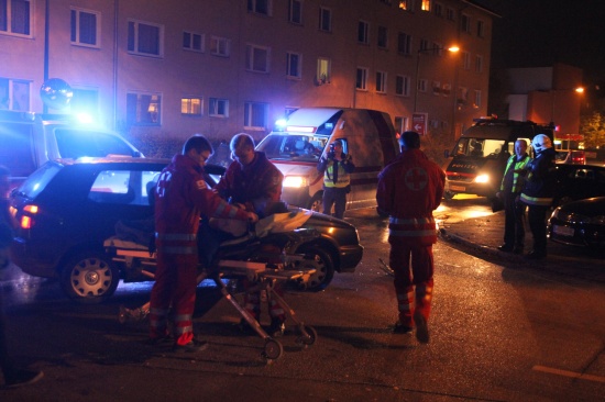 Schwerer Verkehrsunfall im Stadtgebiet Wels fordert zwei Verletzte