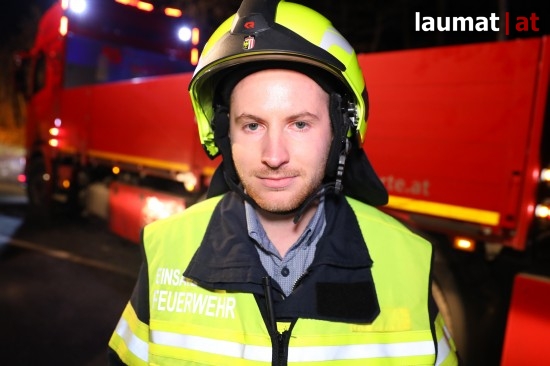 Lukas Infanger, Einsatzleiter Feuerwehr Neuzeug-Sierninghofen