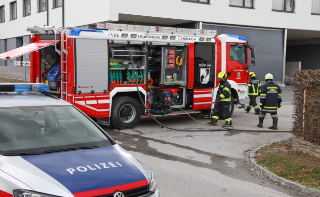 Brand einer Holzdecke in einem Wohnhaus in Lambach