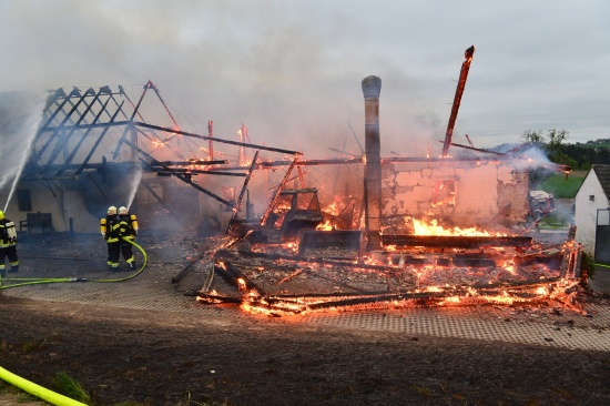 Grobrand eines landwirtschaftlichen Anwesens in Bad Zell