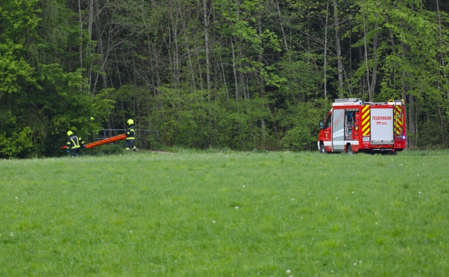 Leblose Person im Bereich der Drren Laudach in Vorchdorf aufgefunden