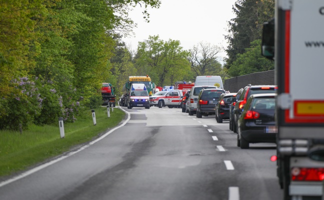 Vier Verletzte bei Verkehrsunfall auf Wiener Straße in Gunskirchen