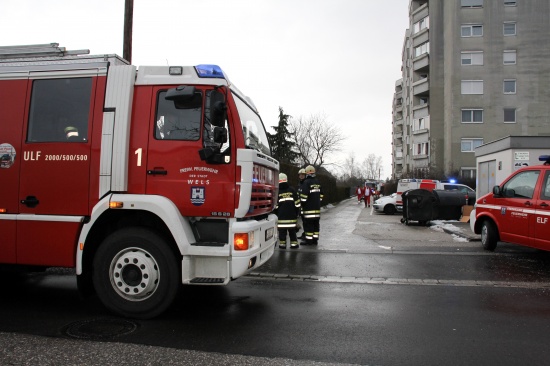 Feuerwehreinsatz durch angebranntes Kochgut in Wels-Neustadt