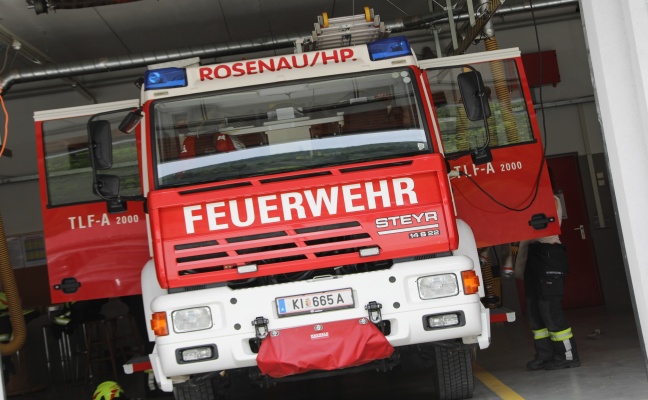 Brand bei einem Industriebetrieb in Rosenau am Hengstpaß schnell gelöscht