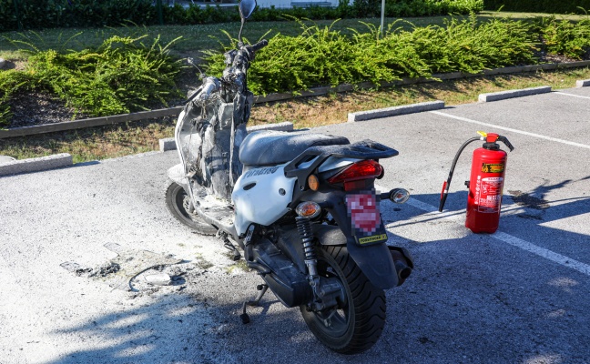 Brand eines Mopeds in Lambach rasch gelöscht