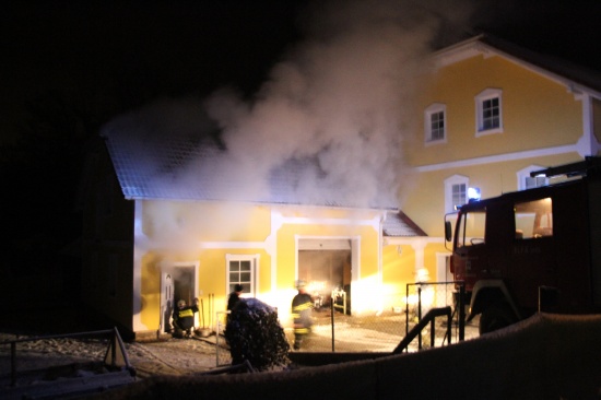 Brand im Heizraum eines Einfamilienhauses in Pichl bei Wels
