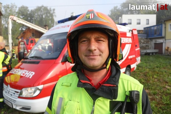 Jrgen Sturm, Einsatzleiter Feuerwehr Laakirchen