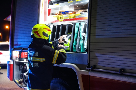 Schwedenofen lst starke Rauchentwicklung in einem Reihenhaus in Hrsching aus
