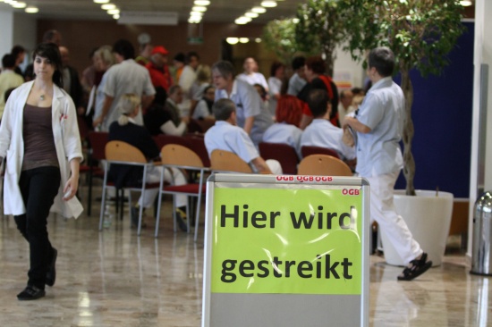 Weiterer Streiktag in den Ordensspitälern - auch am Klinikum Wels-Grieskirchen