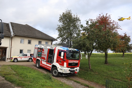 Tödlicher Gärgasunfall in einem Silo auf einem Bauernhof in Kremsmünster