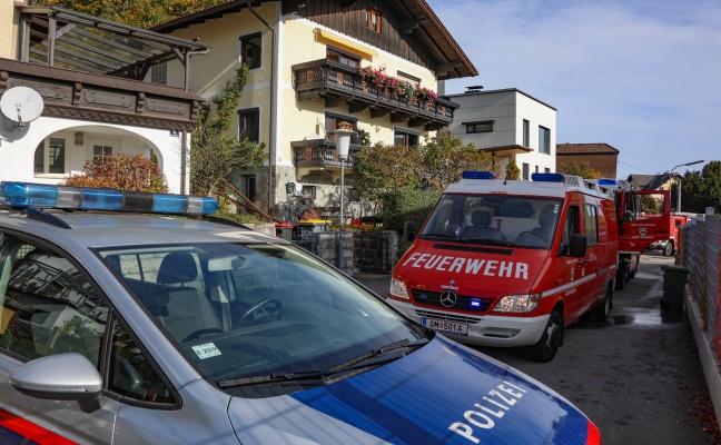 Küchenbrand in einem Haus in Gmunden sorgt für Einsatz der Feuerwehr