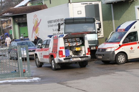 Schwerer Arbeitsunfall in Fleischereibetrieb in Steinerkirchen an der Traun