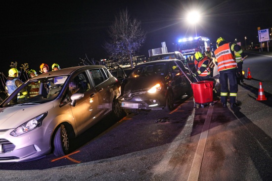 Blechsalat nach Unfallserie auf Wiener Strae bei Marchtrenk